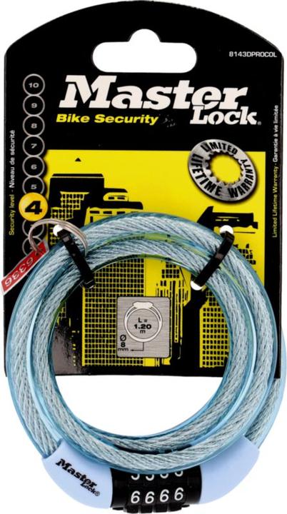 Produktbild Master Lock Spiralkabelschloss (120 cm)
