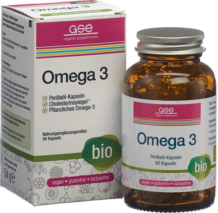 Image du produit GSE Oméga 3 huile de périlla bio caps (90 pièce(s), Capsules, 192 g)