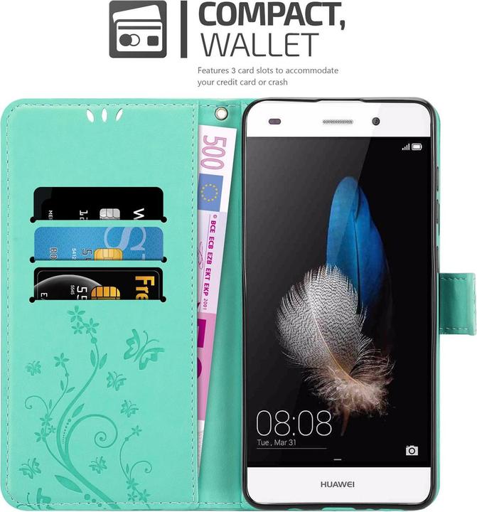 Immagine prodotto Cadorabo Copertina del libro di fiori (Huawei P8 Lite)