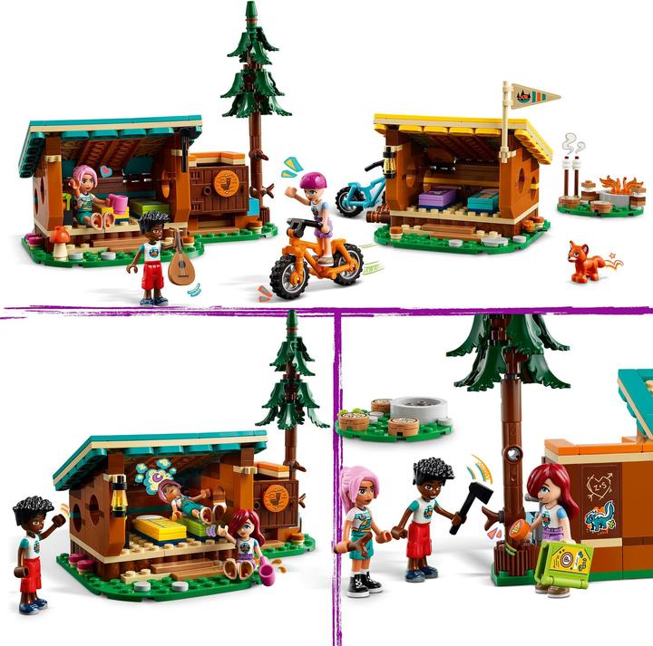Actual product image LEGO 42624 Cosy huts in the adventure camp (42624, LEGO Friends)