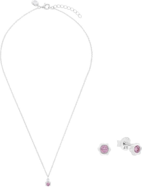 Prinzessin Lillifee Multisets für Mädchen, 925 Sterling Silber, Zirkonia synth. | Geburtsstein (Silber 925)