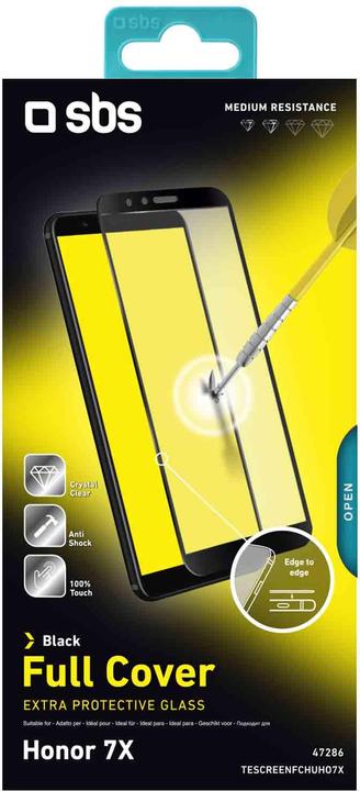 Actual product image SBS Full Cover Glass Screen Protector for Huawei Honor 7X (1 Piece, Honor 7X)
