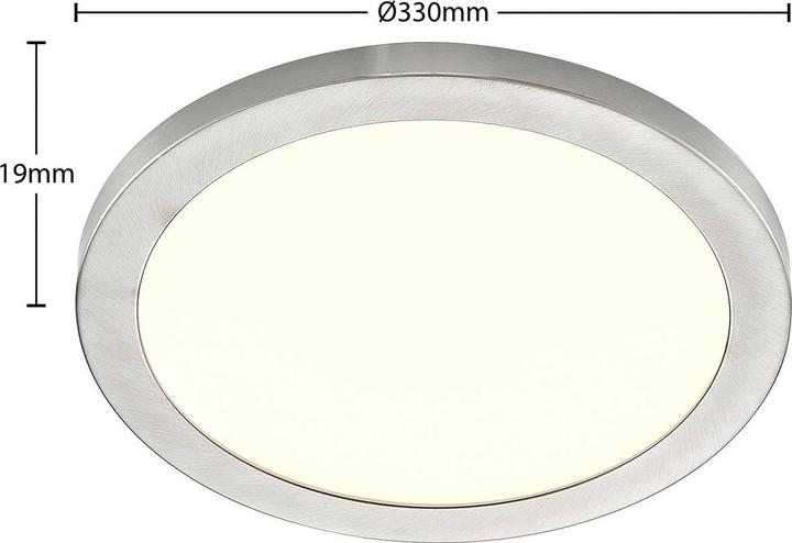 Immagine prodotto Prios Lampada da soffitto Aureka LED, da incasso, 33 cm (2700 lm, G24d)