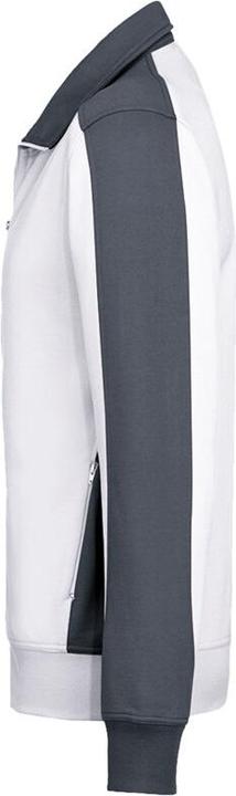 Produktbild Hakro Sweatjacke Contrast Perf weiss/anthrazit Gr.5XL (5XL)