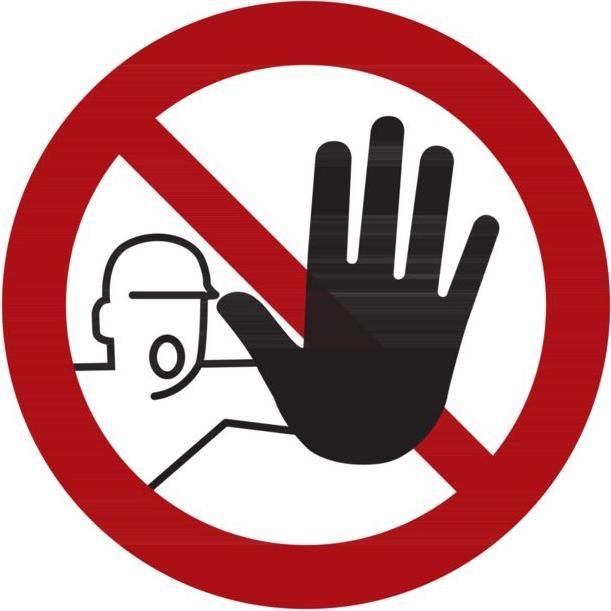 Actual product image Promat Prohibition sign No access for unauthorised persons