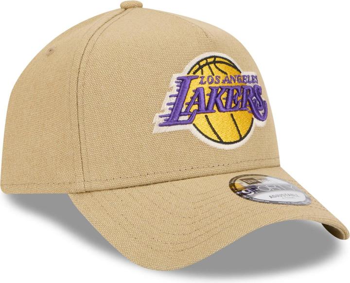 Produktbild New Era A-Frame Trucker Leinen Cap Los Angeles Lakers beige (One Size)
