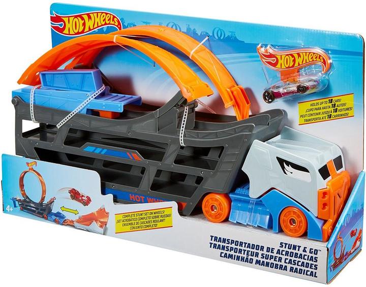 Produktbild Hot Wheels Stunt N Go Transporter & Trackset