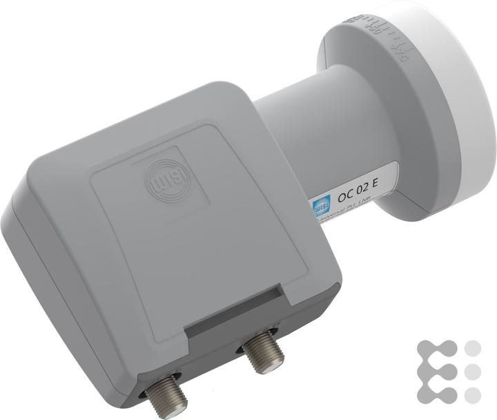 Image du produit WISI OC 02E Système d'alimentation Twin 40mm gris clair (LNB Single, 40mm)