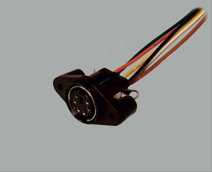 Actual product image BKL Electronic Miniature built-in socket with connection cable