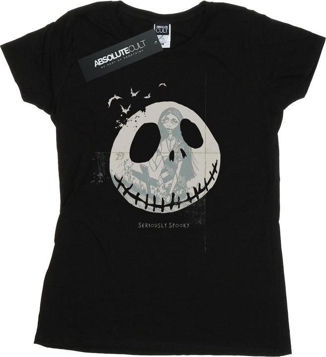 Actual product image Disney Womens/Ladies Nightmare Before Christmas Seriously Spooky Cotton T-Shirt (XXL)
