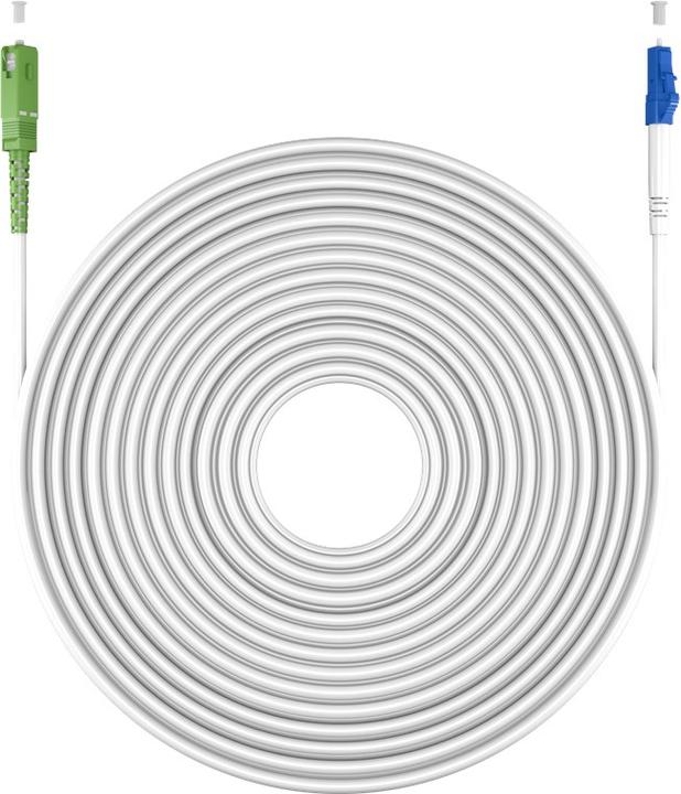 Productafbeelding Goobay Glasvezelkabel FTTH, singlemode OS2 Wit, wit Simplex, 5 m (S/UTP, CAT6, 5 m)