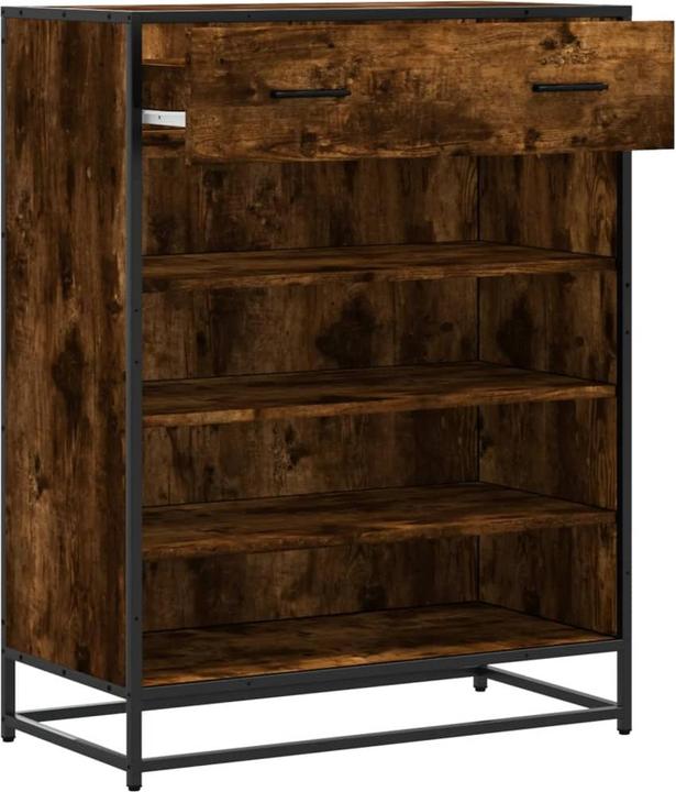 Image du produit VidaXL Armoire à chaussures Étagère à chaussures Rangement pour chaussures Chêne fumé