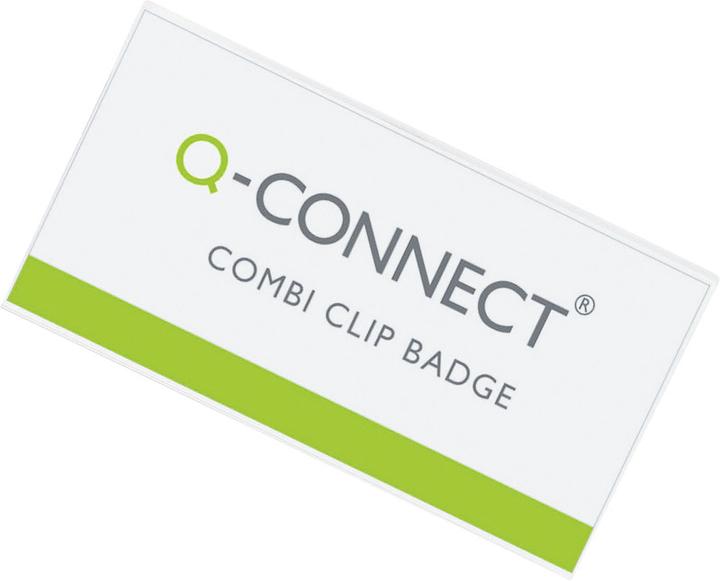 Image du produit Q-Connect Badges nominatifs avec clip combiné