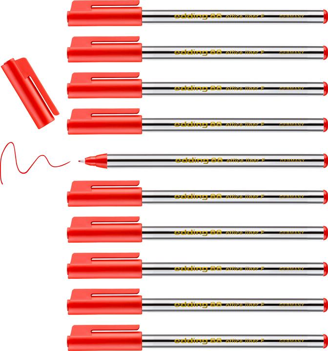Actual product image Edding Fineliner 88 officeliner (Red, 1 x)
