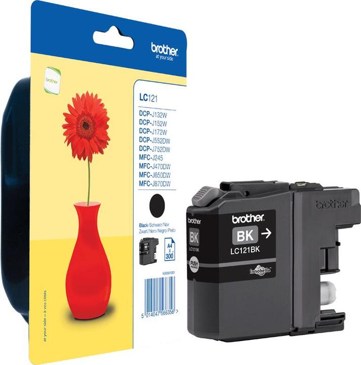 Produktbild Brother LC121BK - Schwarz - Original - Blisterverpackung (BK)