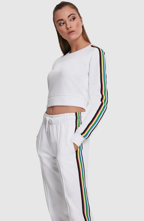Actual product image Urban Classics Ladies Multicolor Taped Sleeve Crewneck (3XL)