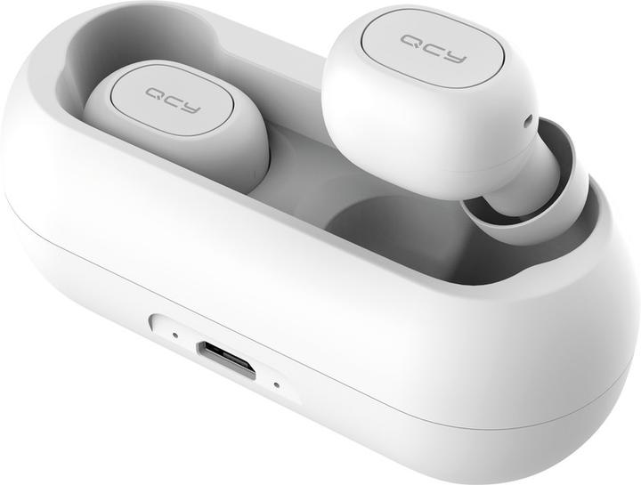 Immagine prodotto QCY Auricolari senza fili TWS Bluetooth V5.0 (bianco) (4 h, Senza fili)