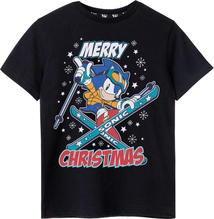 Image du produit Sonic The Hedgehog Garçons Joyeux Noël TShirt (158, 164)