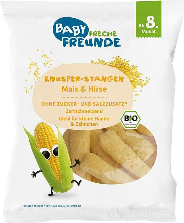 Actual product image Freche Freunde Nibbling Fun Corn & Millet Sticks 30g (30 g)