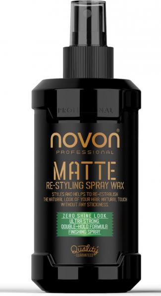 Produktbild Novon Professional Novon Re Styling Matte Ultra Strong Wax Spray - 200 Ml (200 ml)