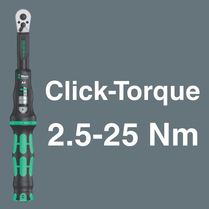 Actual product image Wera Bicycle Set Torque 1 (1/4", 2.50 Nm, 25 Nm)