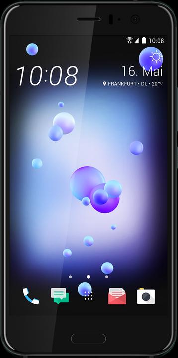 HTC U11 (64 GB, Brilliant Black, 5.50", Hybrid Dual SIM, 12.20 Mpx, 4G)