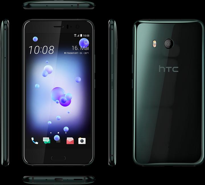 Actual product image HTC U11 (64 GB, Brilliant Black, 5.50", Hybrid Dual SIM, 12.20 Mpx, 4G)