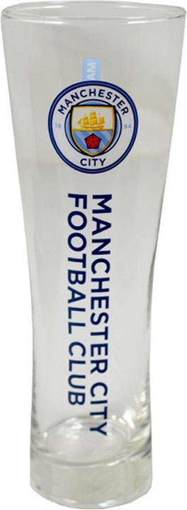 Actual product image Manchester City FC Wordmark Football Crest Design Peroni Pint Glass