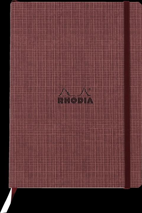 Image du produit Rhodia collection ORANGE Botanique - carnet souple A5 ligné, 160 pages - Amarante (A5, Couverture rigide)