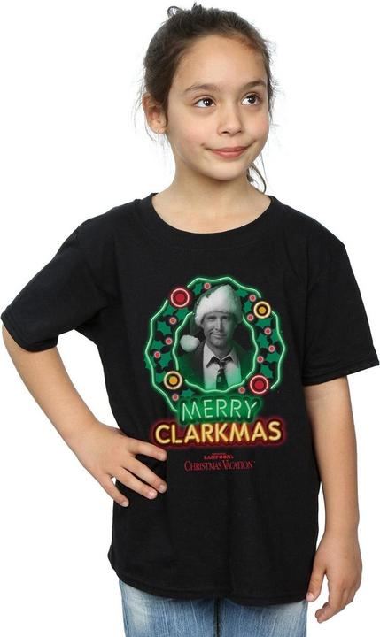 Immagine prodotto National Lampoon´s Vacation National Lampoon's Christmas Vacation Greyscale Clarkmas Maglietta Ragazze (152, 158)
