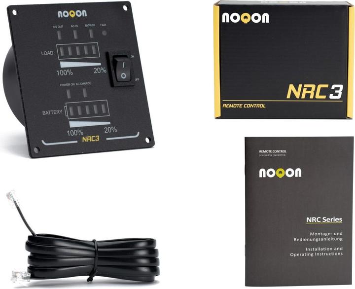 Image du produit Noqon Télécommande NRC3 avec indicateur de charge pour onduleur