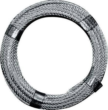 Actual product image Nordwest Drahtseil D.2,0mm L.400m 6 x 7+1 FE Bruchkraft 2,34 kN Stahl,verz. (400 m)