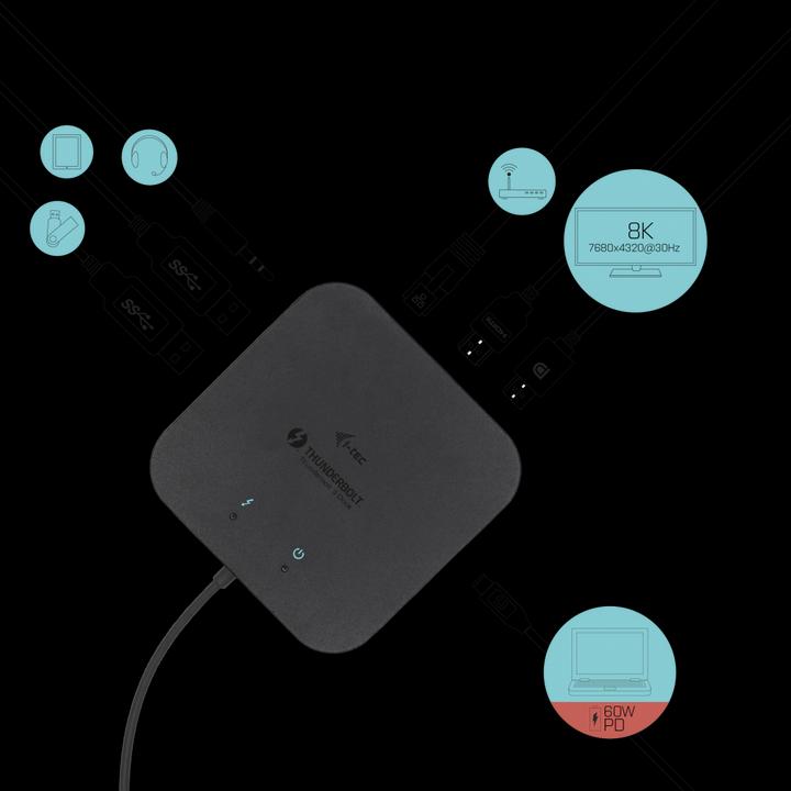 Image du produit i-tec Tb3traveldockpd (Thunderbolt, 1 Ports)