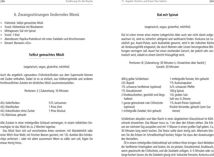 Actual product image Ernährung für die Psyche (German, Uma Naidoo, 2021)