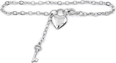 Image du produit Brilio Silver - Bracelet en argent avec clé et serrure 461 001 01369 04