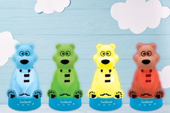 Actual product image Lexibook 3D Polar Bear Night Light and Storyteller with Music and Colour Change 17cm (French)