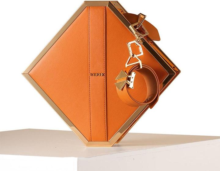 Actual product image Lockink Mysterious Square Kink Bag - brown