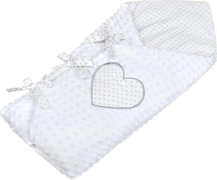 Actual product image New Baby Luxury Minky wickeln weiss 75x75 cm