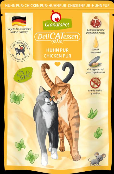 Actual product image Granatapet Delicatessen Pouch Huhn PUR 85 g (Adult, 1 pcs., 85 g)