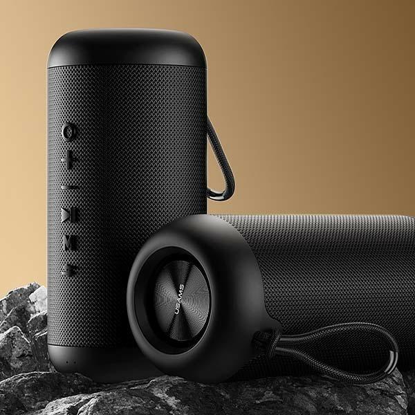 Actual product image Usams US-YX008 speaker black (8 h, Rechargeable battery operated)