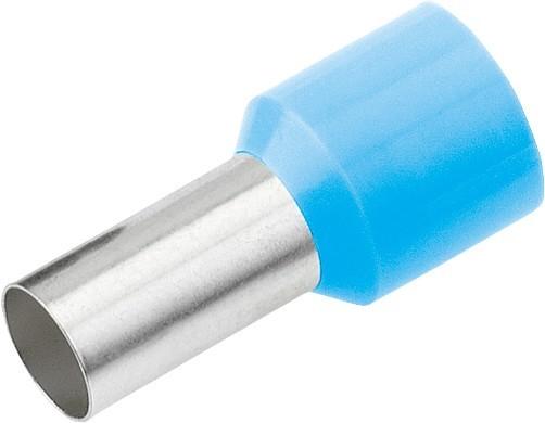 Immagine prodotto Cimco Ghiera terminale del filo 0,25 mm² 8 mm Parzialmente isolato Blu chiaro 18 2190 100 pz.