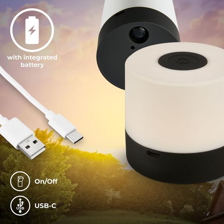 Image du produit B.K.Licht Lampe de table LED rechargeable (150 lm)