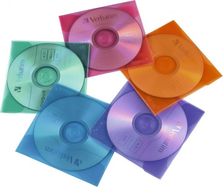 Produktbild Hama 1x50 CD-ROM/DVD-ROM Schutzhüllen farbig