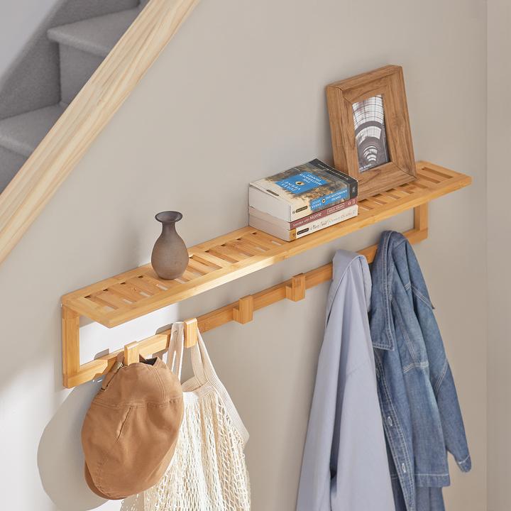 Produktbild SoBuy Wandgarderobe mit 6 Kleiderhaken