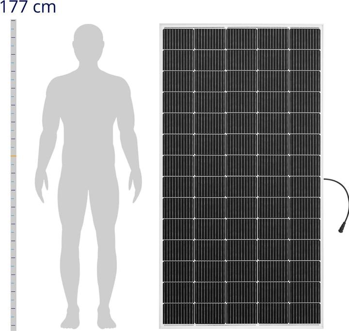 Produktbild MSW Balkonkraftwerk 800 W 2 monokristalline Panels steckerfertiges Komplettset (700 W)