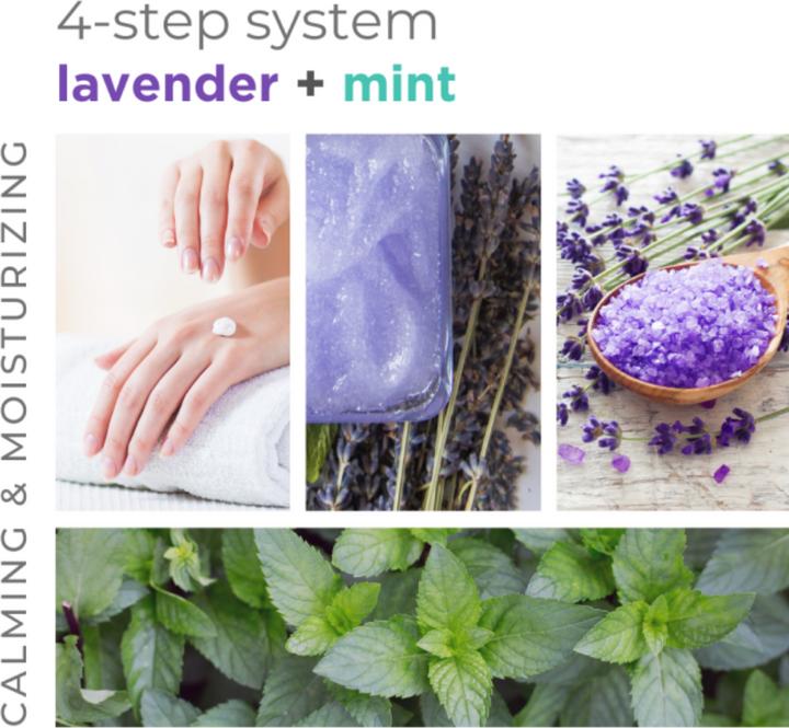 Image du produit Bcl Spa Calming Lavender + Mint 4 Step System (Bain de pieds, Masque de pied)