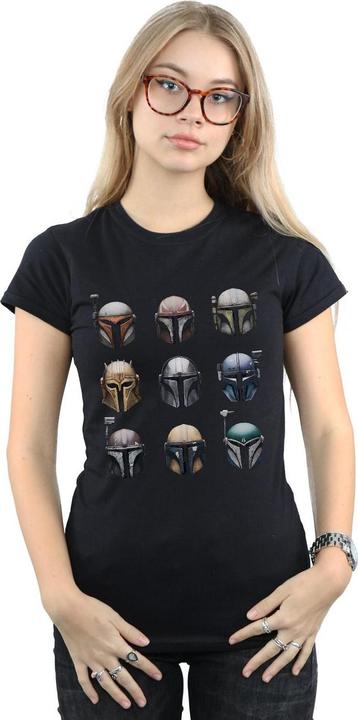 Immagine prodotto Star Wars The Mandalorian Helmet Display Maglietta Donna (L)