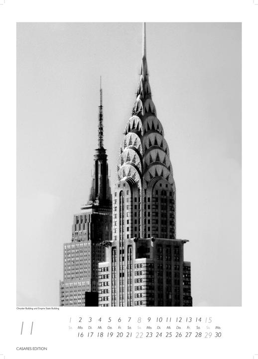 Produktbild New York schwarz-weiss 2026 L 59x42cm (Kein Einband, Deutsch)