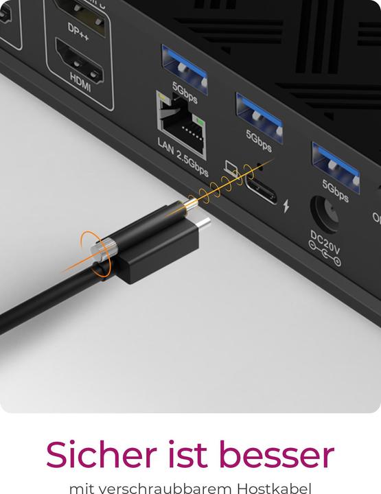 Immagine prodotto Icy Box 17-in-1 DisplayLink (USB-C, 17 Porti)