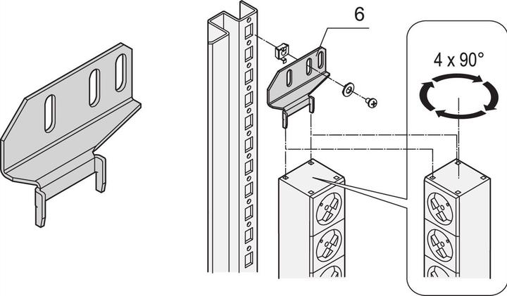 Actual product image Schroff Power strip